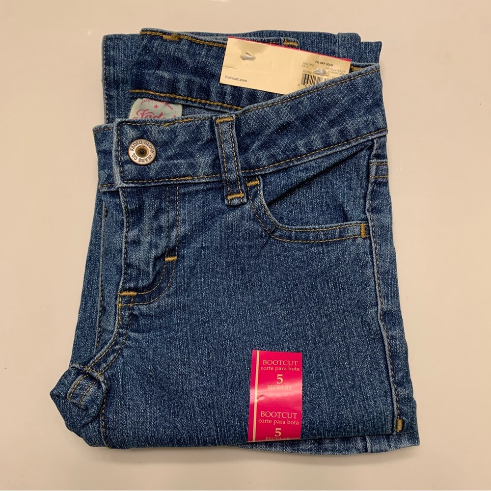 NWT Faded Glory Girl’s Bootcut Jeans Size 5